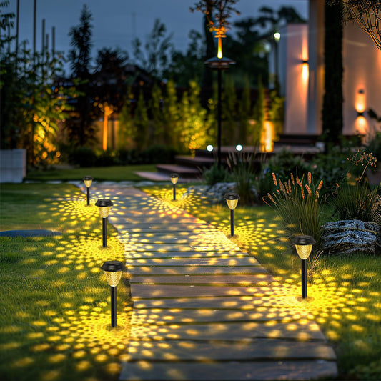 Rynx | Solpex 10 Pack Warm White Solar Light - Waterproof Outdoor Garden Pathway Lighting