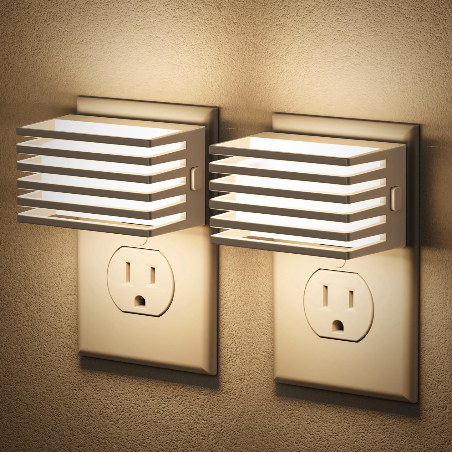 Rynx | Jandcase Led Night Light, Night Light Plugs Into The Wall With Twilight To Dawn Sensor, Dimmable Plug In Night Light, Adjustable Brightness