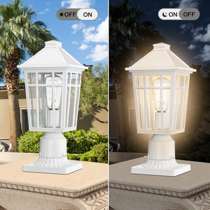 Rynx | Darkaway Waterproof Aluminum Outdoor Light Pole for Garden, Terrace, Walkway - White