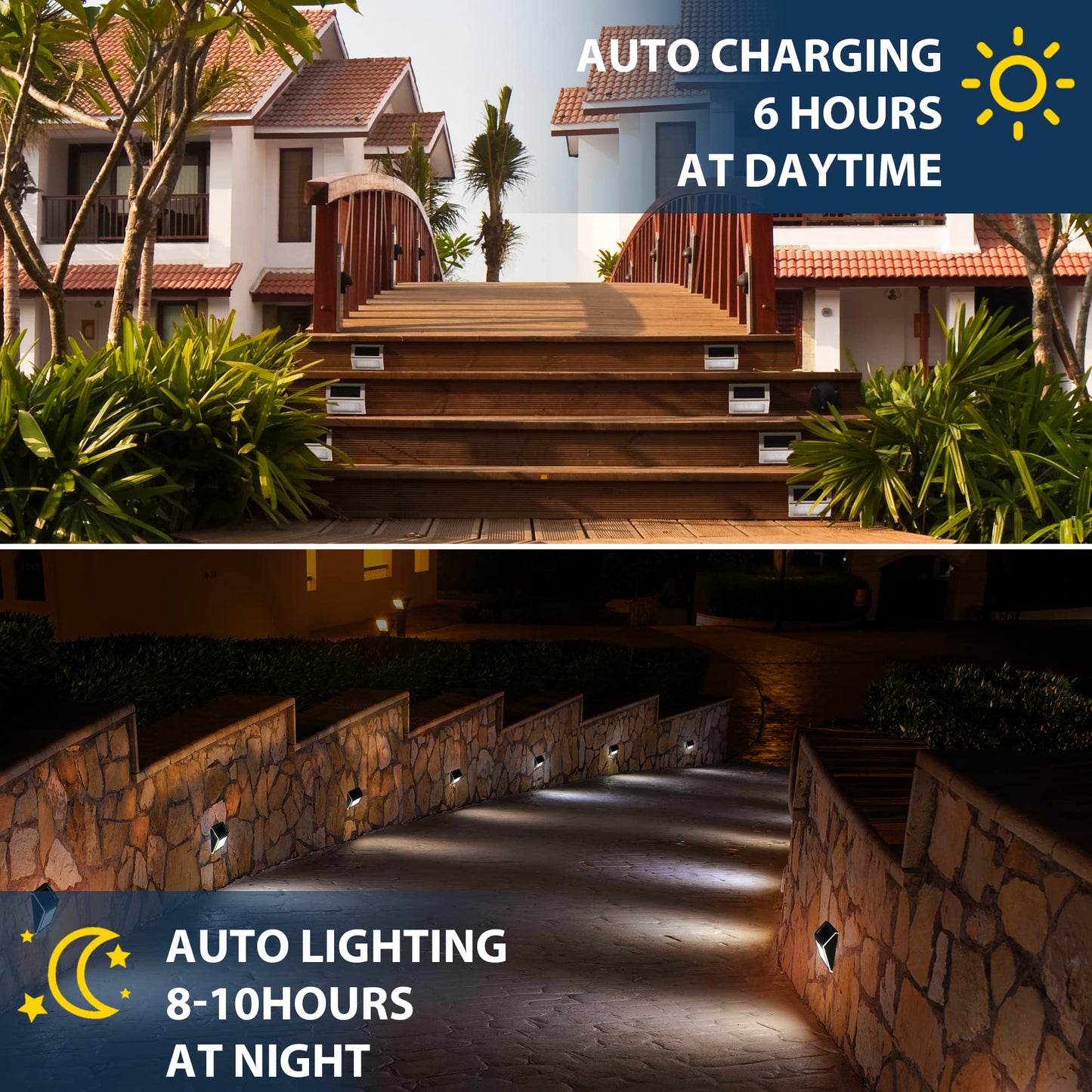 Rynx | Solpex Solar Garden Lighting - 12 Pack Waterproof LED Patio Lights For Outdoor Garden Path