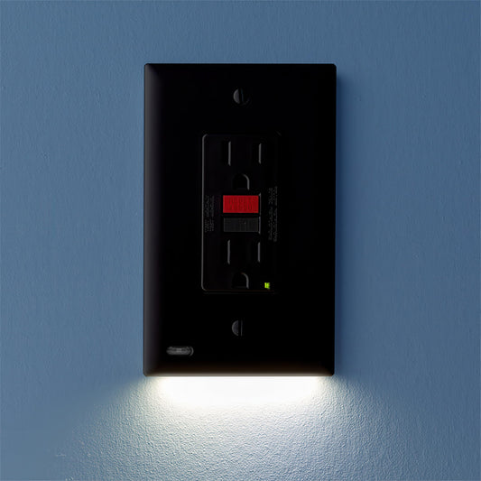 Rynx | 2 Pack - Snappower Guidelight 2 [For Gfci Outlet] - Replaces Plug-in Night Light - Electric Outlet Wall Plate With Led Ni