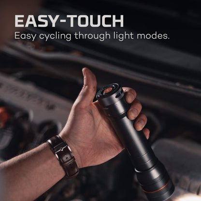 Rynx | Nebo Newton 1500 Lumen Waterproof Led Handheld Flashlight | Compact Aa Battery Power
