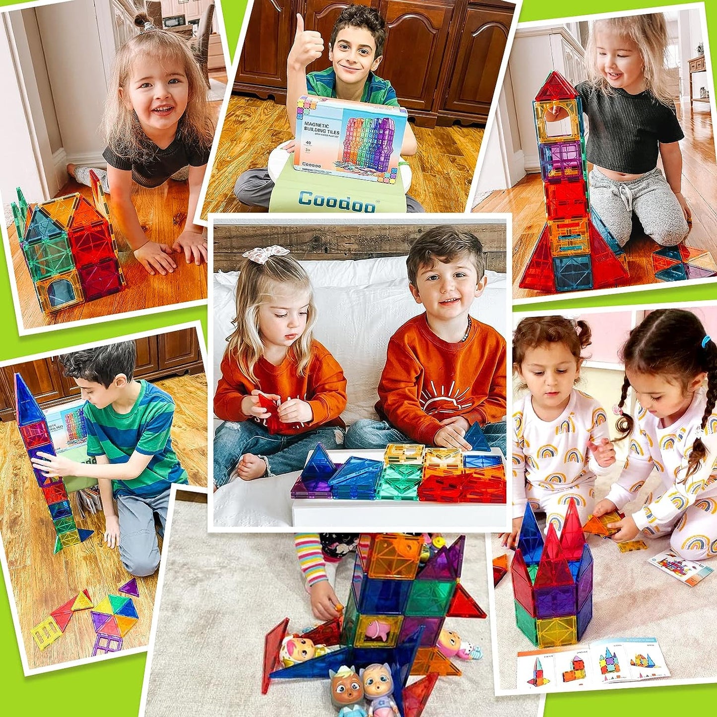 Rynx | Montessori Magnetic Tiles - Creative Building - Endless Fun
