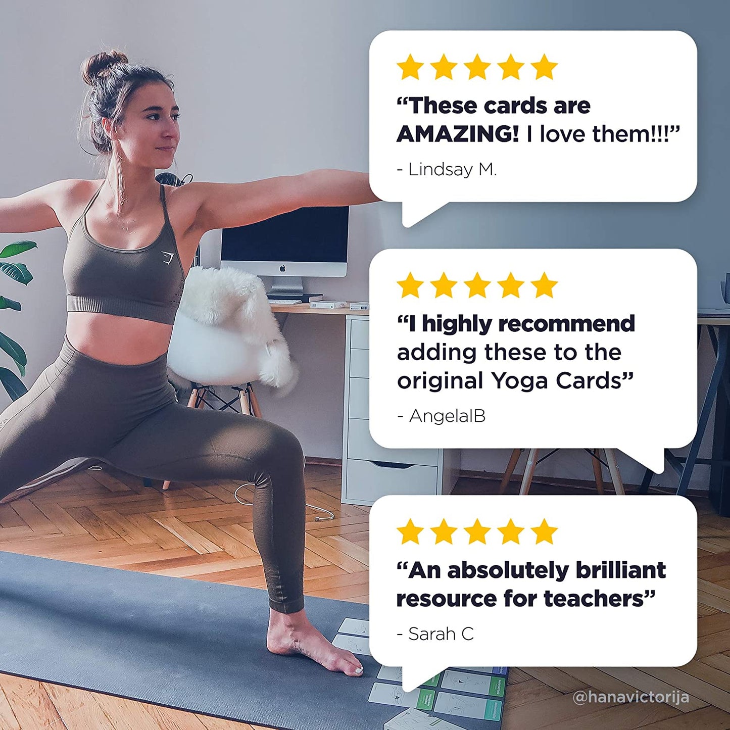 Rynx | WorkoutLabs Yoga Cards II – Intermediate: Professional Visual Study, Class Sequencing & Practice Guide Vol.2 · Plastic Yoga Flashcards/Yoga Deck with Sanskrit