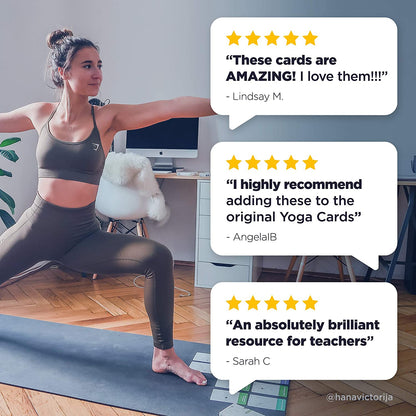 Rynx | WorkoutLabs Yoga Cards II – Intermediate: Professional Visual Study, Class Sequencing & Practice Guide Vol.2 · Plastic Yoga Flashcards/Yoga Deck with Sanskrit