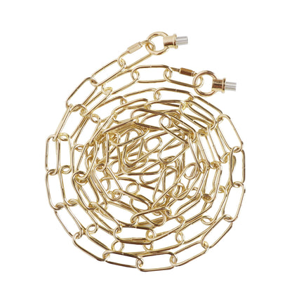 Rynx | Eumyviv 10Ft Heavy Duty Gold Chain & 5" Canopy Set For Hanging Pendant Lighting