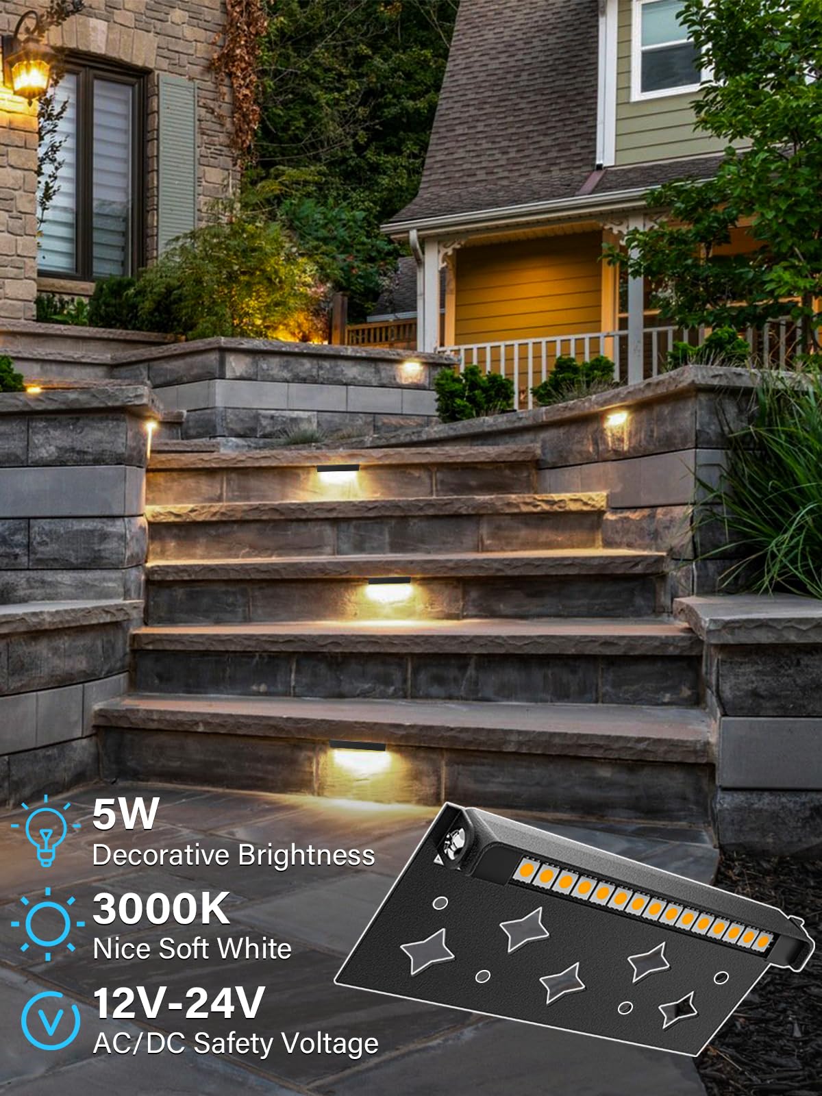 Rynx | Doreio 5W Led Storage Wall Light, 12V Low Voltage, Waterproof Soft White, 6 Pack