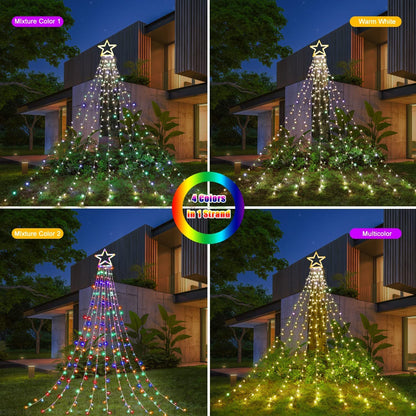 Rynx | Miniao Color Changing Christmas Lights, 11 Modes, 320 Led, Waterproof, Remote Control, 16.4Ft
