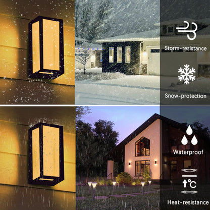 Rynx | Rosykite Outdoor Wall Lamp, 18W LED Porch Light, 3 Color Replaceable, Aluminum
