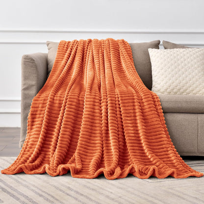 Rynx | MHome Flannel Throw Blanket – Ultra-soft 100% Polyester Cozy Fleece