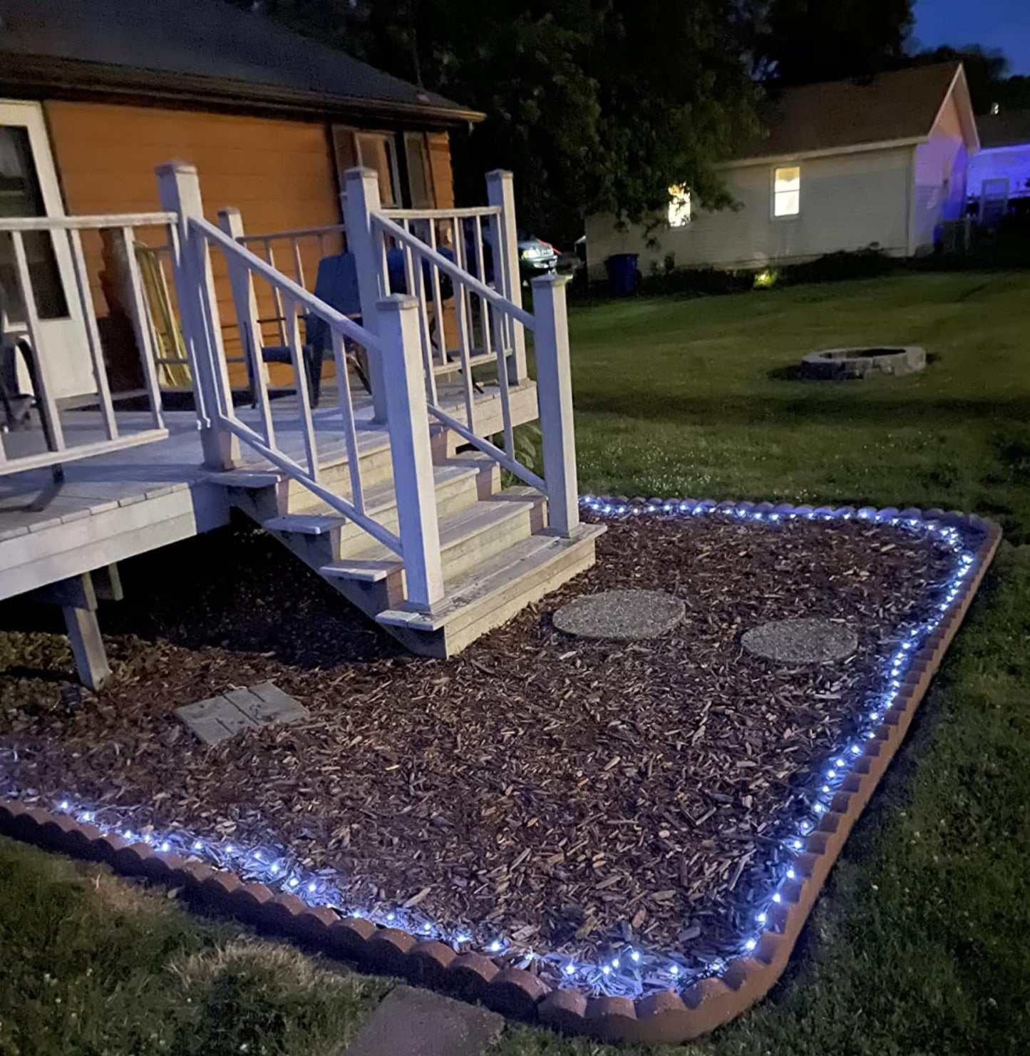 Rynx | Qitong 144Ft White Solar Light, 400Led Outdoor String Light, 8 Modes, Waterproof
