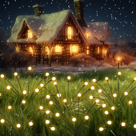 Rynx | Patiopia 80 Led Solar Garden Lights - Warm White Glowing Outdoor Decor, 8 Pack Waterproof