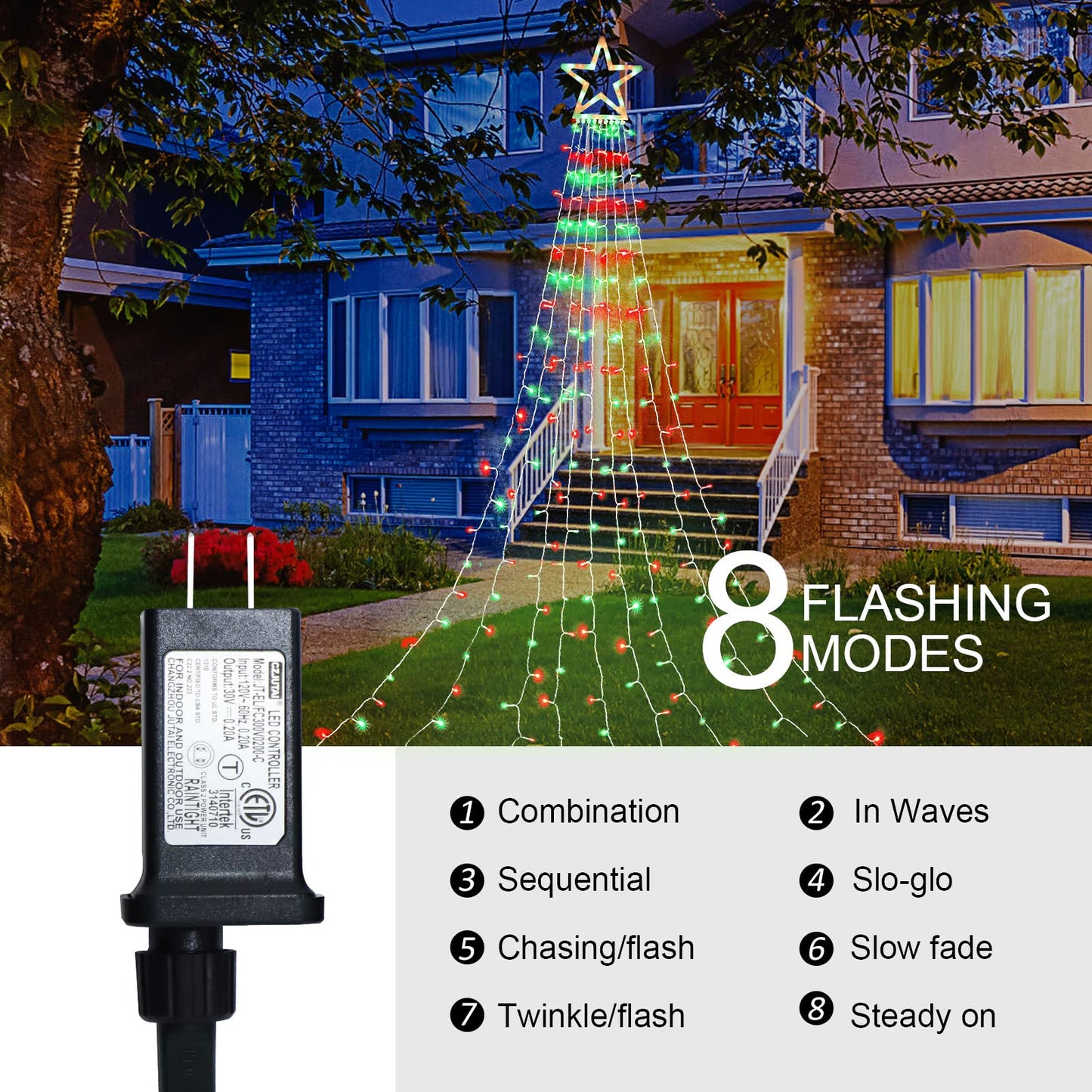 Rynx | Qulist 320Led Color Changing Star Light Sources - Waterproof Christmas Tree Toppers For Holidays