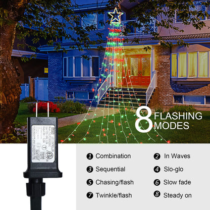 Rynx | Qulist 320Led Color Changing Star Light Sources - Waterproof Christmas Tree Toppers For Holidays