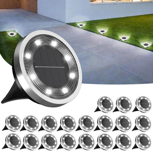 Rynx | Incx Solar Cell Ground Light Sources, 20-pack Solar Lights Outdoor Waterproof, Solar Garden Lights Landscape Lighting For Terrace Path Grass