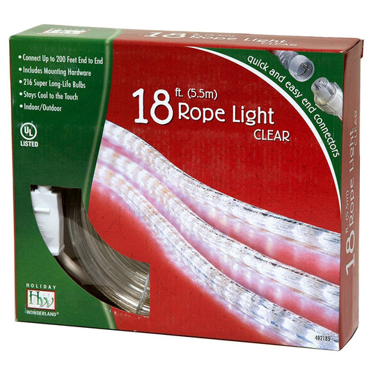 Rynx | Holiday Wonderland 482185 18-Foot Clear Sail Ribbon Light Set