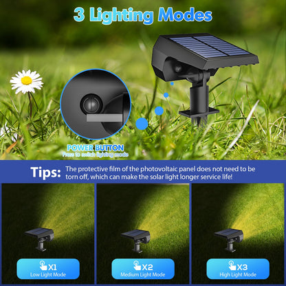 Rynx | Nymphy 56 LED Solar Light Outdoor Waterproof IP68, 3 Modes, Warm White - 4 Pack