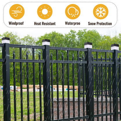 Rynx | Hicarer Solar Cell Hedge Post Chandeliers, 12 Pack 2X2In Led White Lights For Garden And Street Use
