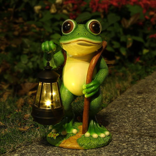 Rynx | Paetae Garden Statue Frog Outdoor Decor, Sun Patio Resin Garden Decor For Outside Garden Decorations Gift For Women, Mother, Grandmother
