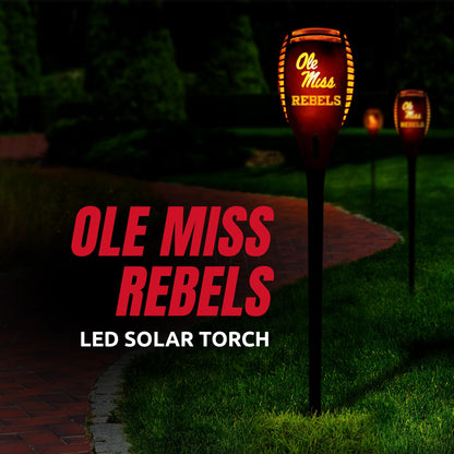 Rynx | Sporticulture Ncaa Ole Miss Led Tiki Torch - 36" Waterproof Flaming Light For Outdoor Decor
