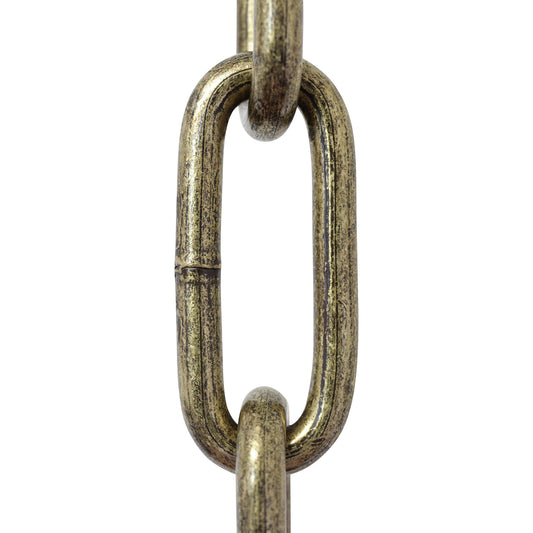 Rynx | Rch Hardware Ch-S59-06-Ab-10 Steel Candelabra Chain, Antique Brass (3 Meters)