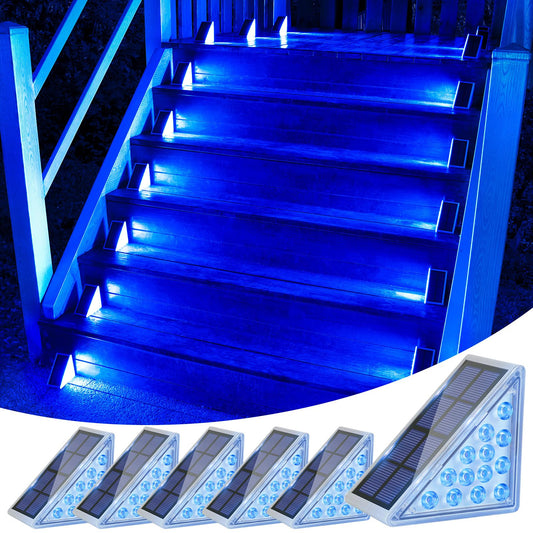 Rynx | Volisun Solar Step Lights 6 Pack, Solar Step Lights Outdoor Waterproof Ip67, Led Outdoor Step Lights, Outdoor Light Decor For Garden