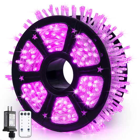 Rynx | Jmexsuss 600 Led Pink Light Series For Bedroom, Pink Christmas Lights Indoor Outdoor Waterproof, 168Ft Pink Fairy Lights With Plug And Remote Control For Girls Room Party Decoration