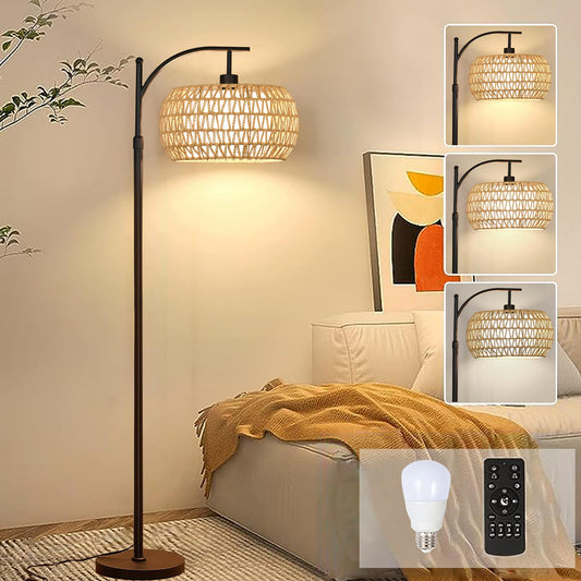 Rynx | Ambimall 70'' Dimmer Arc Floor Lamp With Remote Control, Color Temperature And Brightness Adjustable, Arc Floor Lamp With Rotation