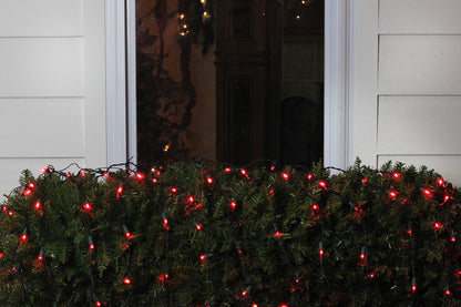 Rynx | Northlight 4' X 6' Red Led Christmas Net Lights - Wide Angle, Green Wire