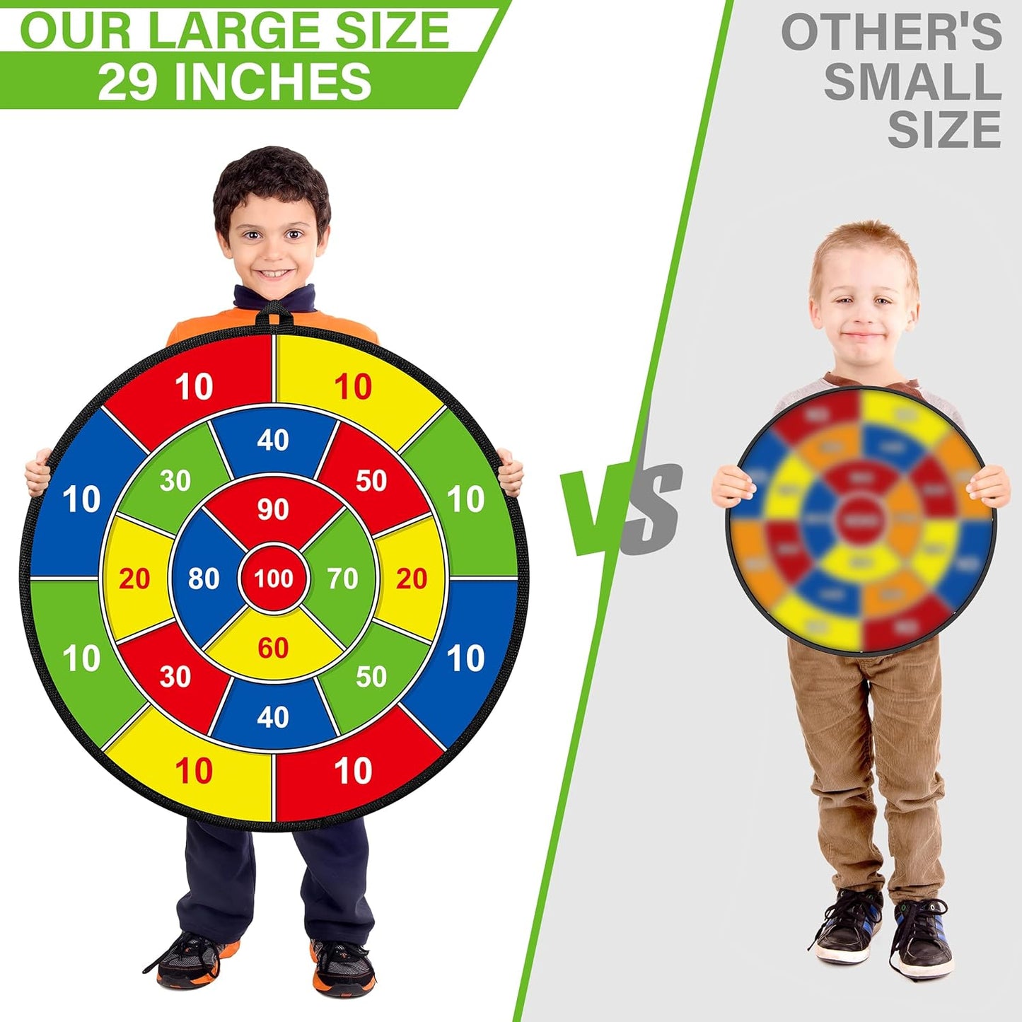 RYNX | Large Double-Sided Dartboard For Kids – Play, Learn And Relax
