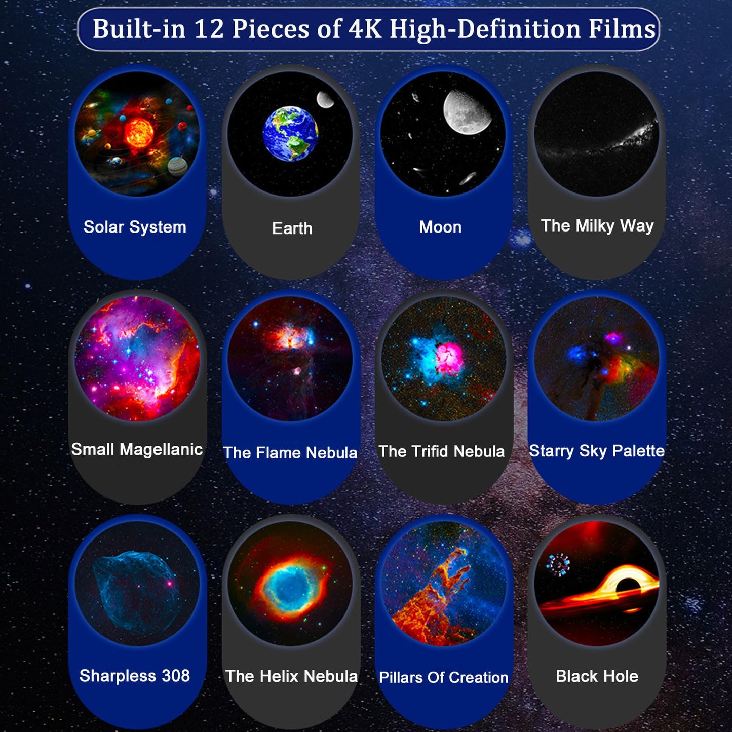 Rynx | Vansmago Astronaut Galaxy Projector - 13 In 1 Led Star Light for Children & Adults
