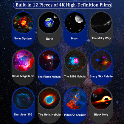Rynx | Vansmago Astronaut Galaxy Projector - 13 In 1 Led Star Light for Children & Adults