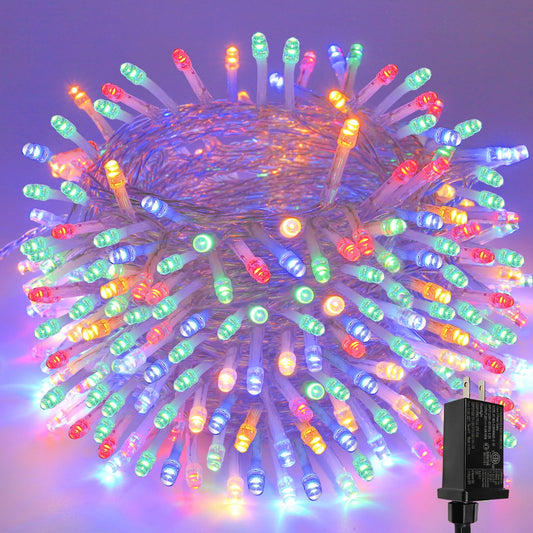 Rynx | Multicolor 66Ft Light String Outdoor/Indoor, 200 Led Upgraded Super Bright Christmas Lights, Waterproof 8 Modes Fairy String Lights for Christmas Tree Party Wedding Garden Backyard Terrace Tree (Multicolor)