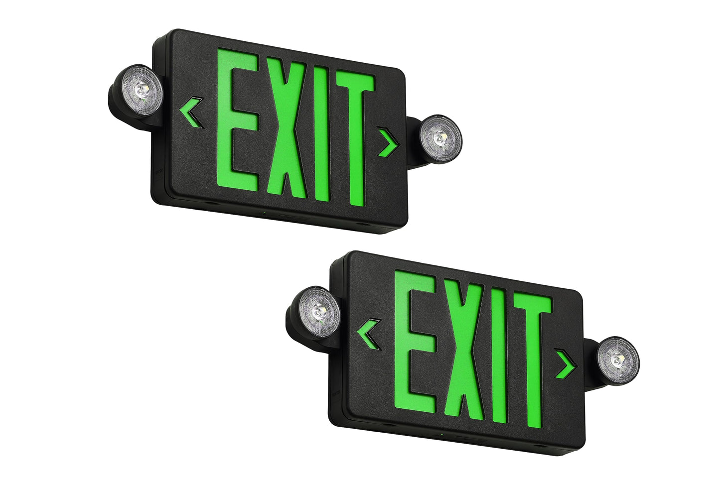 Rynx | Gzruiyang Black House Exit Sign With Emergency Light Green, Led Emergency Exit Light With Battery Backup, Ul 924 Certified, A