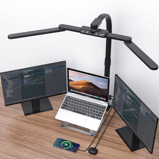 Rynx | Aiscool Wireless LED Table Lamp With Dimmer, Built-in 5200Mah Rechargeable Battery, 3-Level Brightness, Touch Table Lamp