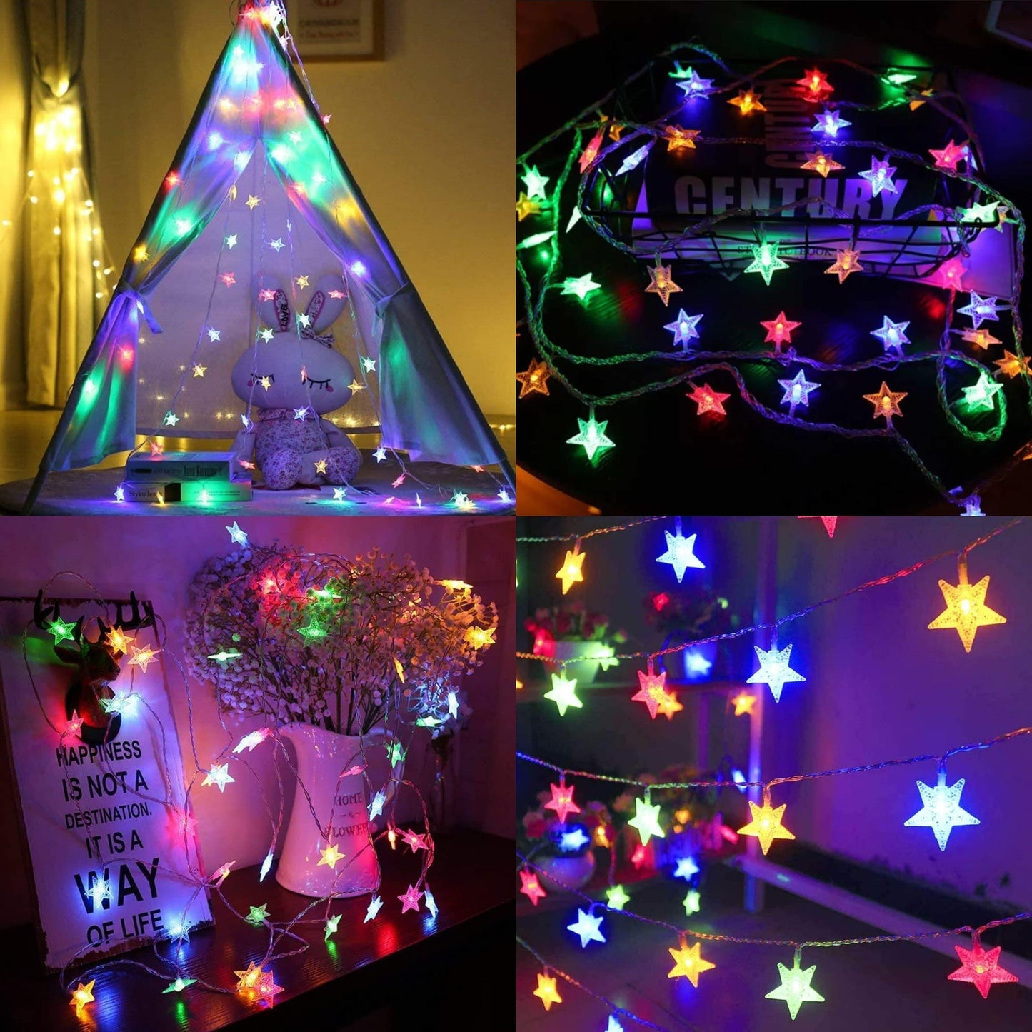 Rynx | Minetom 33Ft 100 Led Color Changing Star String Lights With Remote Control, Waterproof For Indoor/Outdoor Use