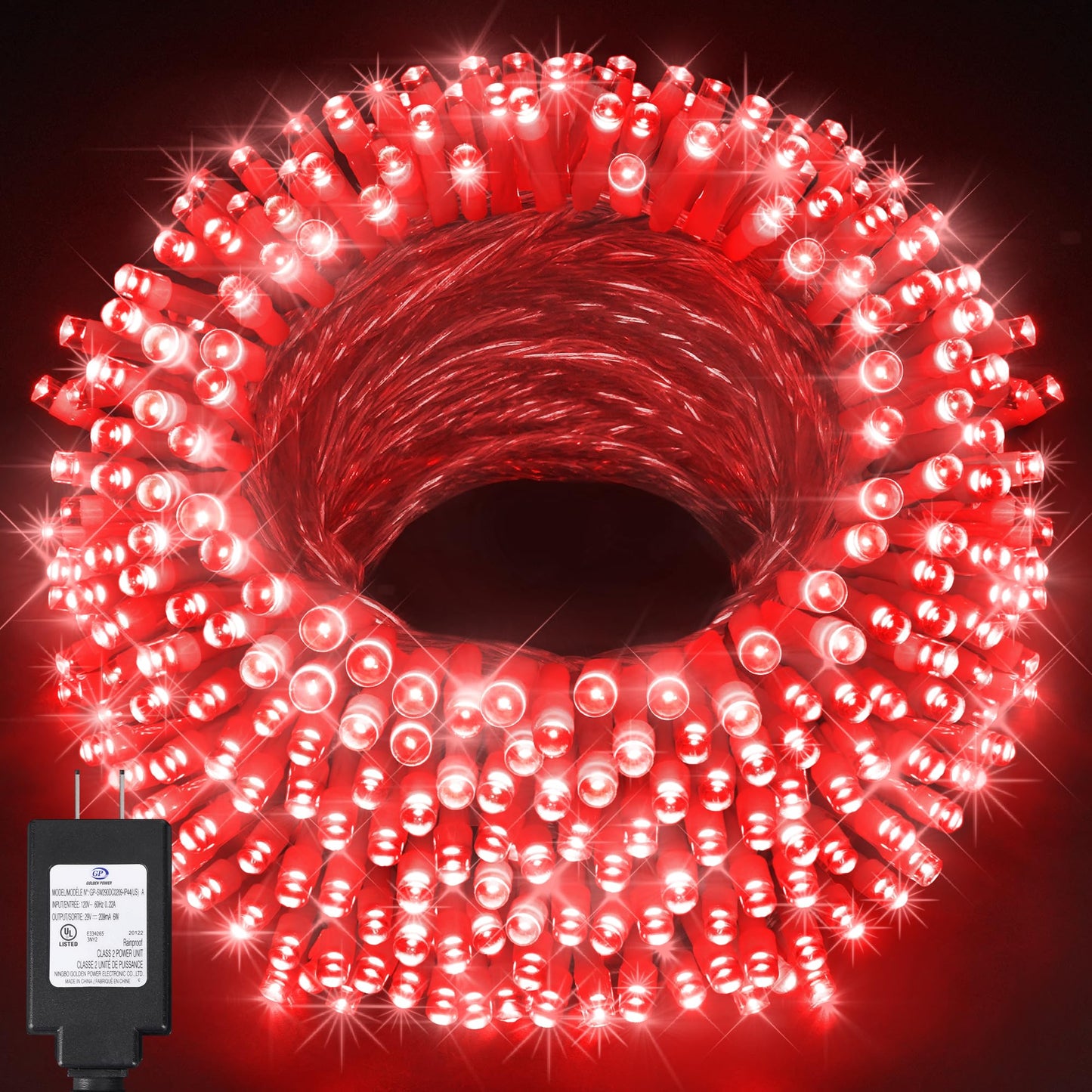 Rynx | Knonew Outdoor Christmas Lights 300 Led 99Ft Light Strings 8 Modes & Memory Fairy Lights Plug In Waterproof Led Light Strings For Christmas Garden Tree Wedding Party Holiday Decorations (Red)