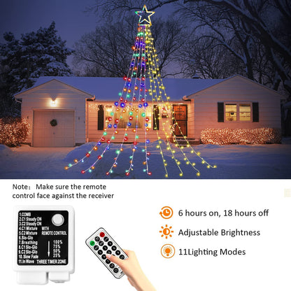 Rynx | Miniao Color Changing Christmas Lights, 11 Modes, 320 Led, Waterproof, Remote Control, 16.4Ft