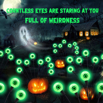 Rynx | Asmad Sol Halloween Eye Ball Light, 4Pack 32Led Waterproof Decor For Garden/Yard/Patio