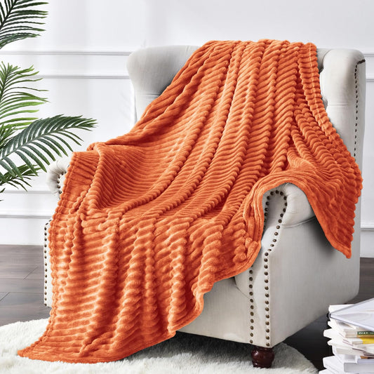 Rynx | MHome Flannel Throw Blanket – Ultra-soft 100% Polyester Cozy Fleece