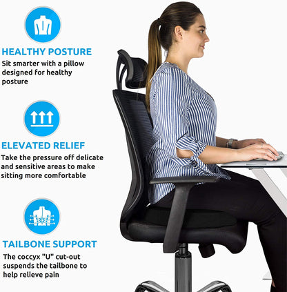 RYNX | Donut Pillow | Relief for Hemorrhoids, Coccyx, Ulcers, and Tailbone Pain