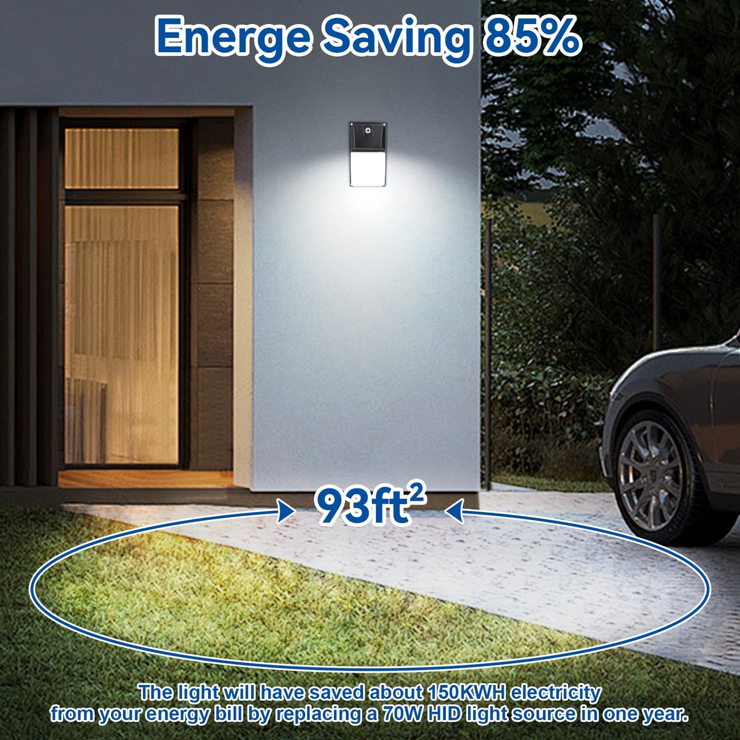 Rynx | Ltblight 18W Dusk To Dawn Led Wall Light, 1980Lm, Ip65 Waterproof, 2 Pack