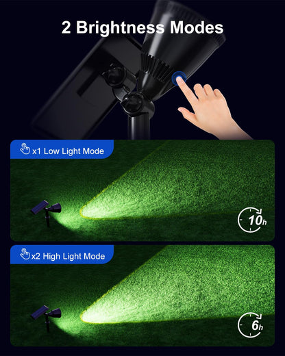 Rynx | Falove Solar-Powered LED Spotlight - Waterproof Uplight For Trees, Lawn, Garden, Cool White