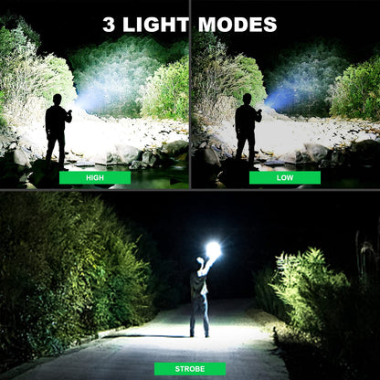 Rynx | Milaoshu 990,000 High Lumen Rechargeable Flashlights - 2 Pack, Waterproof Led Flashlight For Camping