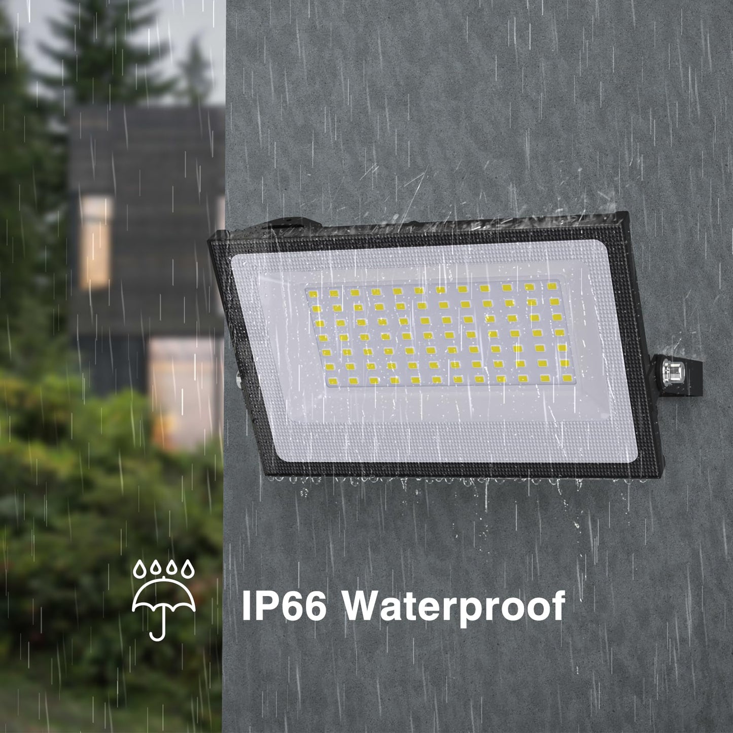 Rynx | Onforu 60W Led Floodlight, 8400Lm, Ip66 Waterproof, Daylight White, 2 Pack for Outdoor