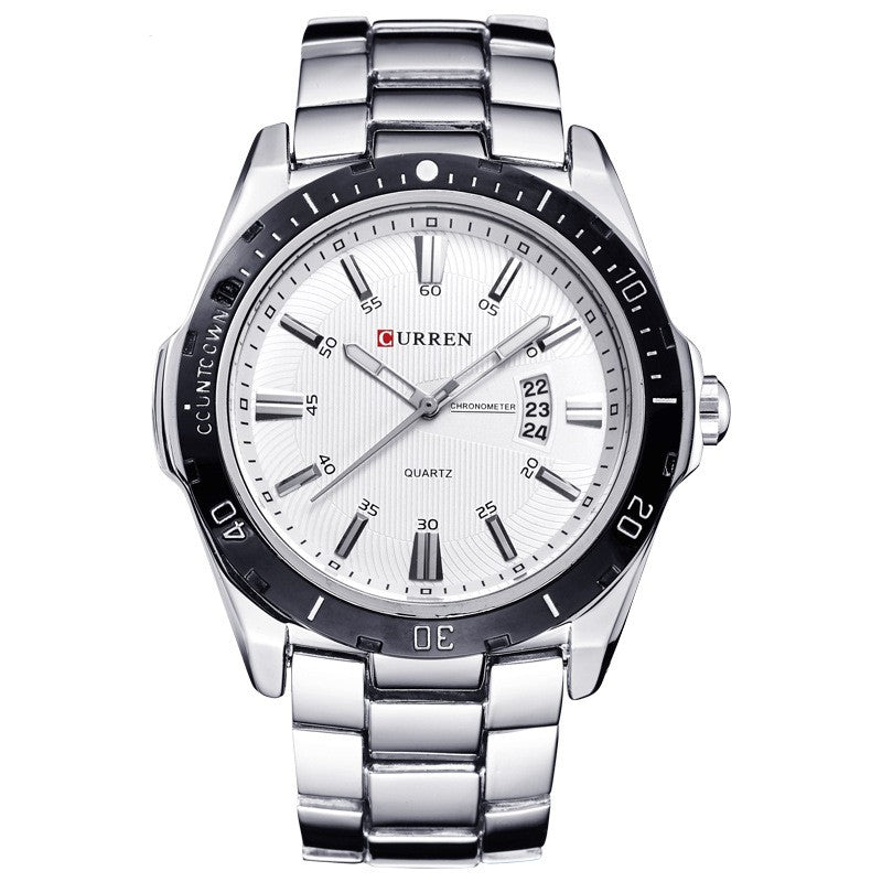 Rynx | Men's waterproof quartz watch with steel bracelet