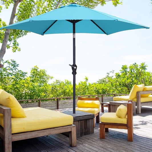Rynx | 7.5FT Patio Umbrella with Push Button Tilt and Crank