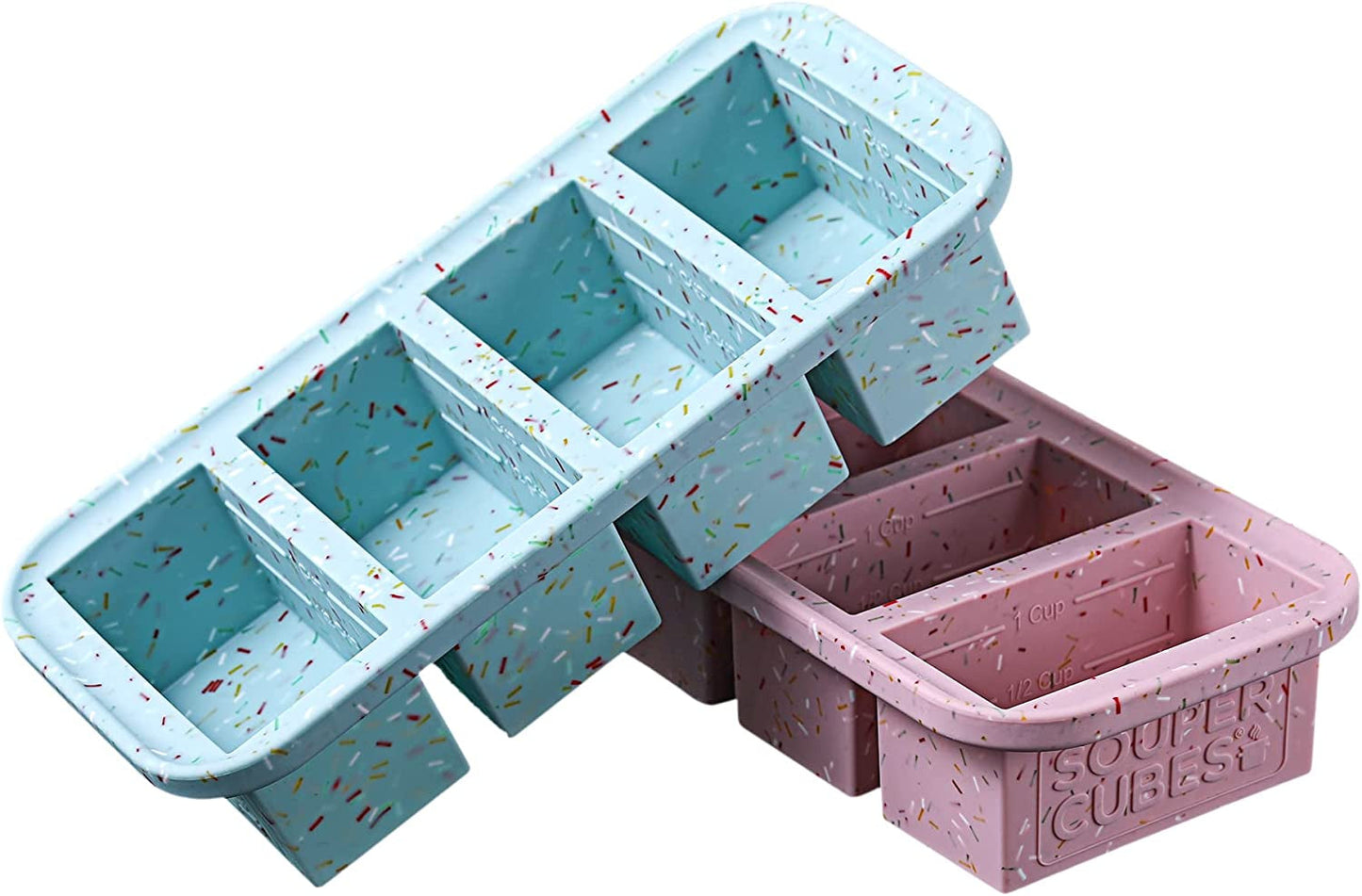 Rynx | Souper Cubes 1-cup Extra-Large Silicone Freezer Tray With Lid