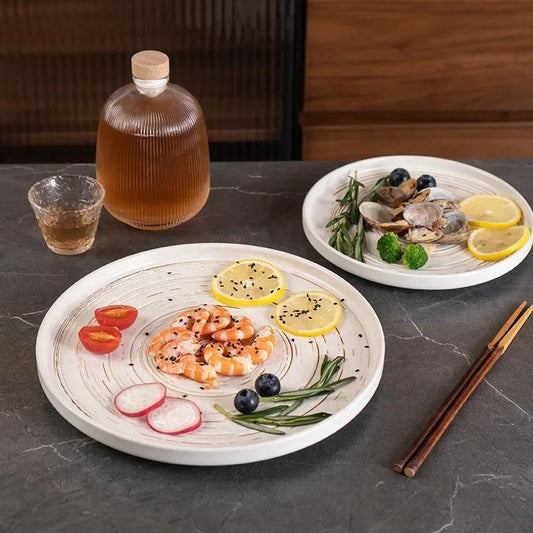 Rynx | Retro Japanese ceramic western style plate
