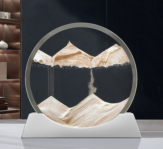 Rynx | Creative New Quicksand Painting Small Night Lamp Living Room Bedroom Abstract Rotary Desktop Decoration